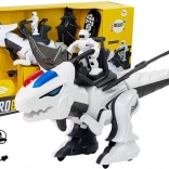 Interaktív robotikus fehér tyrannosaurus