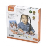 Viga fa mágneses öltöztető – medvecsalád