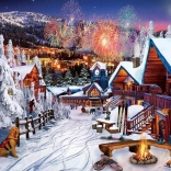 Téli örömök puzzle 1000 darab