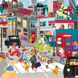 Gyermek puzzle Superhero City 36 darabos