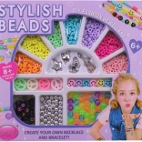 Kreatív gyöngyszett kiegészítőkkel gyerekeknek