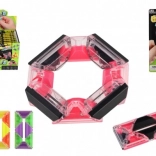 Antistressz téglalap alakú logikai játék golyókkal, műanyag 4 × 8 cm