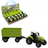 Traktor utánfutóval, fénnyel és hanggal