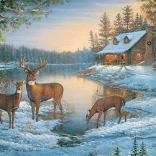 Puzzle Tichė mīsto 1000 darab COBBLE HILL