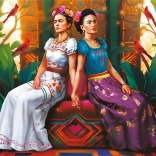 TREFL Premium Plus puzzle Frida Kahlo: Két önmagam 1000 darab