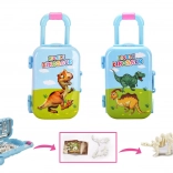 Dinoszaurusz csontváz bőröndben