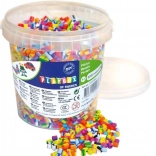 Playbox vasalható gyöngyök vödörben, csíkos – 5000 db