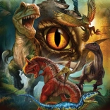 Rejtvény húsevő dinoszauruszok 100 darabos