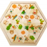 Hess mozaik kirakó láma 24 darab