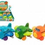 Felhúzós repülő szemekkel – csapkodó szárnyak, műanyag 8 cm, színkeverék