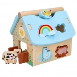 Fa házikó állatokkal Lelin