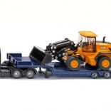 Siku MAN teherautó mélyágyas pótkocsival és JCB homlokrakodóval 1:87