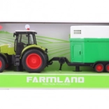 Traktor ló­szállító pótkocsival, elemes