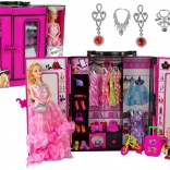 Baba öltözőszekrénnyel és kiegészítőkkel