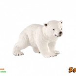 Műanyag jegesmedvebocs figura 6 cm