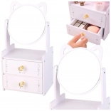 Füles fa mini toalettasztal