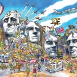 Puzzle DoodleTown: Mount Rushmore 1000 darab – COBBLE HILL