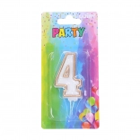 4-es számú arany party gyertya