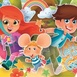 Clementoni óriási padló puzzle Egérke Gigio 40 darab