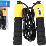 Fekete-narancssárga Ugrálókötél Számlálóval Fitnesshez