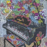 Puzzle HEYE Quilt Art: Zongora 1000 darab