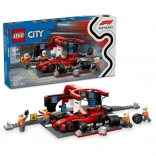 LEGO City F1 boxkiállás és szerelők FERRARI együlésessel