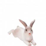 MOJO fekvő nyúl – élethű műanyag figura