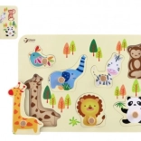 Fa puzzle ZOO gyerekeknek