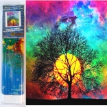 NORIMPEX gyémántszemes festőkészlet – színes naplemente, 30 × 40 cm