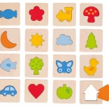 Tapintásos játék Ismerd meg a formákat keretben