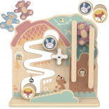 Fa aktivitástábla és golyópálya 2 az 1-ben TOOKY TOY