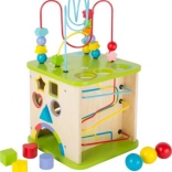 Small Foot fa motorikus kocka labirinttal 5 az 1-ben