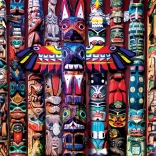 EUROGRAPHICS puzzle Indián totemek 1000 darab