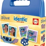 EDUCA Pexeso Bőrönd Stitch 72 kártya