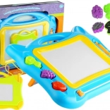 Nagy, 2 az 1-ben mágneses rajztábla bélyegzőkkel és mini táblával