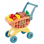 Bevásárlókocsi bioplasztik élelmiszerekkel