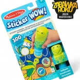 Sticker Wow - Könyv és bélyegző matricákkal - Tengeri teknős