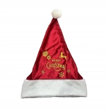 Karácsonyi sapka arany nyomattal