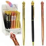 Automatikus fém toll Korona kék tinta 1,0 mm