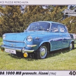 kirakó Škoda 1000 MB retro autó 40 darab