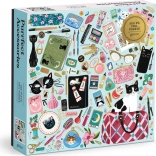 Négyzet alakú puzzle Macskás kiegészítők 500 darab