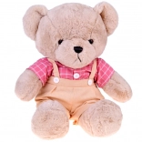Filip plüssmackó 58 cm rózsaszín vintage ingben