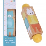 Petit Collage fa forgatható játék állatmotívummal