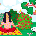 Nyugtató Jóga Puzzle a parkban 1000 darab