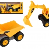 Építőipari autók 2 db műanyag 18 cm