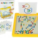 Mágneses tábla 100 gyönggyel – sárga