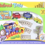 Kulcshúzós mozdonyos vonatpálya 2 vagonnal