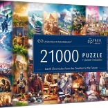 Trefl puzzle Föld krónikája: a teremtéstől a jövőig 21000 darab