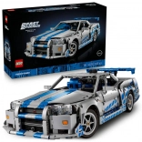 Technic Nissan Skyline GT‑R (R34) a Halálos iramban filmből – driftelő modell felnőtteknek