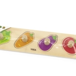 Fa fogantyús zöldséges kirakó